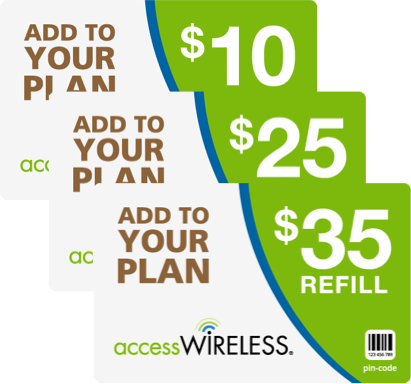 Access Wireless Data and Minutes plans